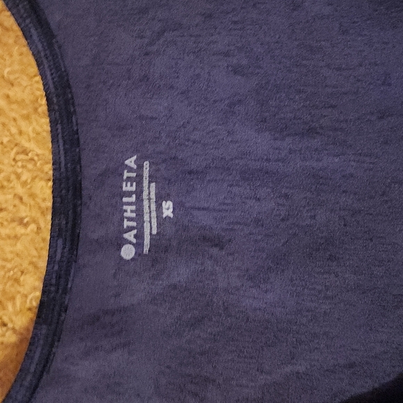 Athleta Scoop Tank Texture Frosted Floral Black/Blue Size Extra Small XS - Picture 4 of 8